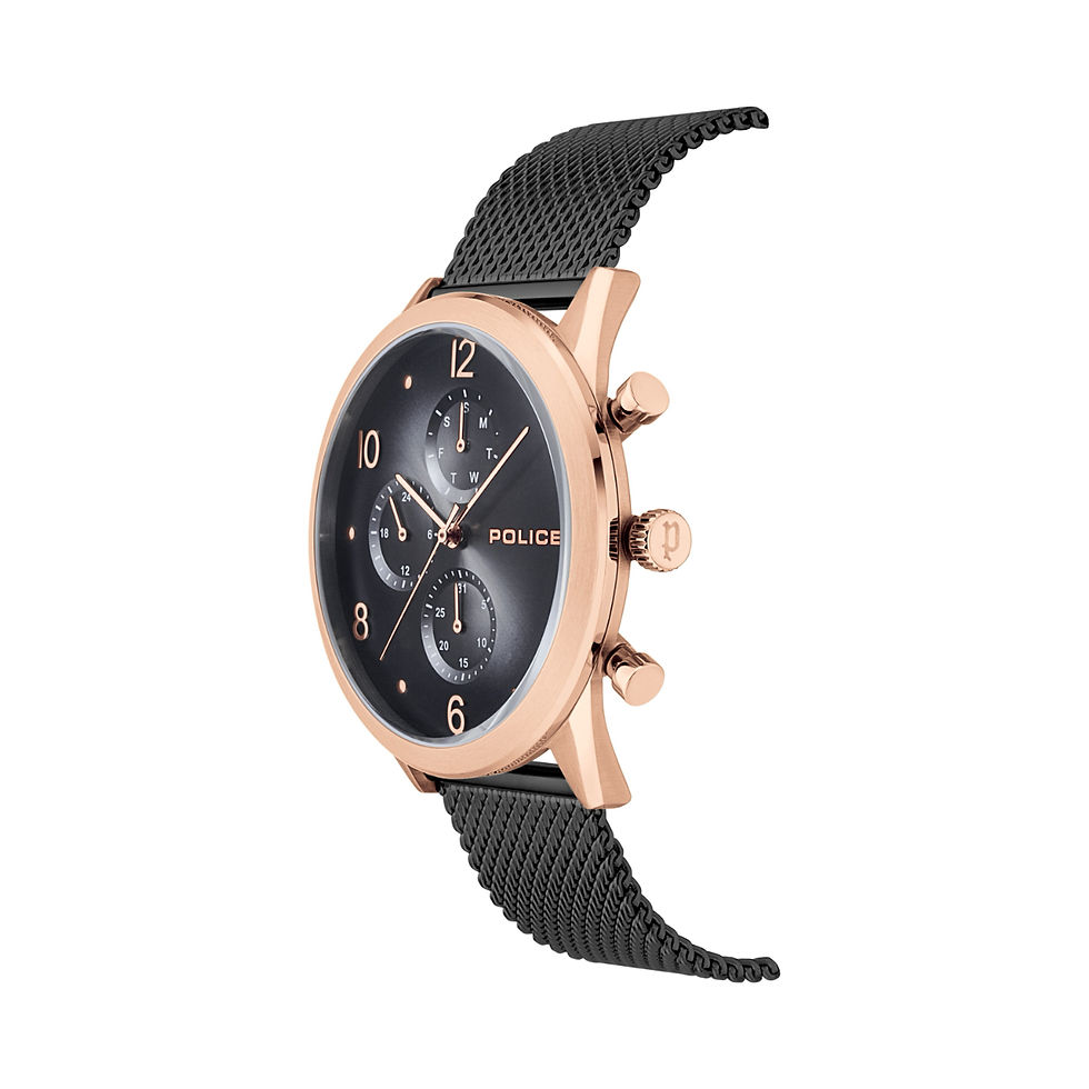 Thumbnail: Police Silfra Black Mesh Bracelet