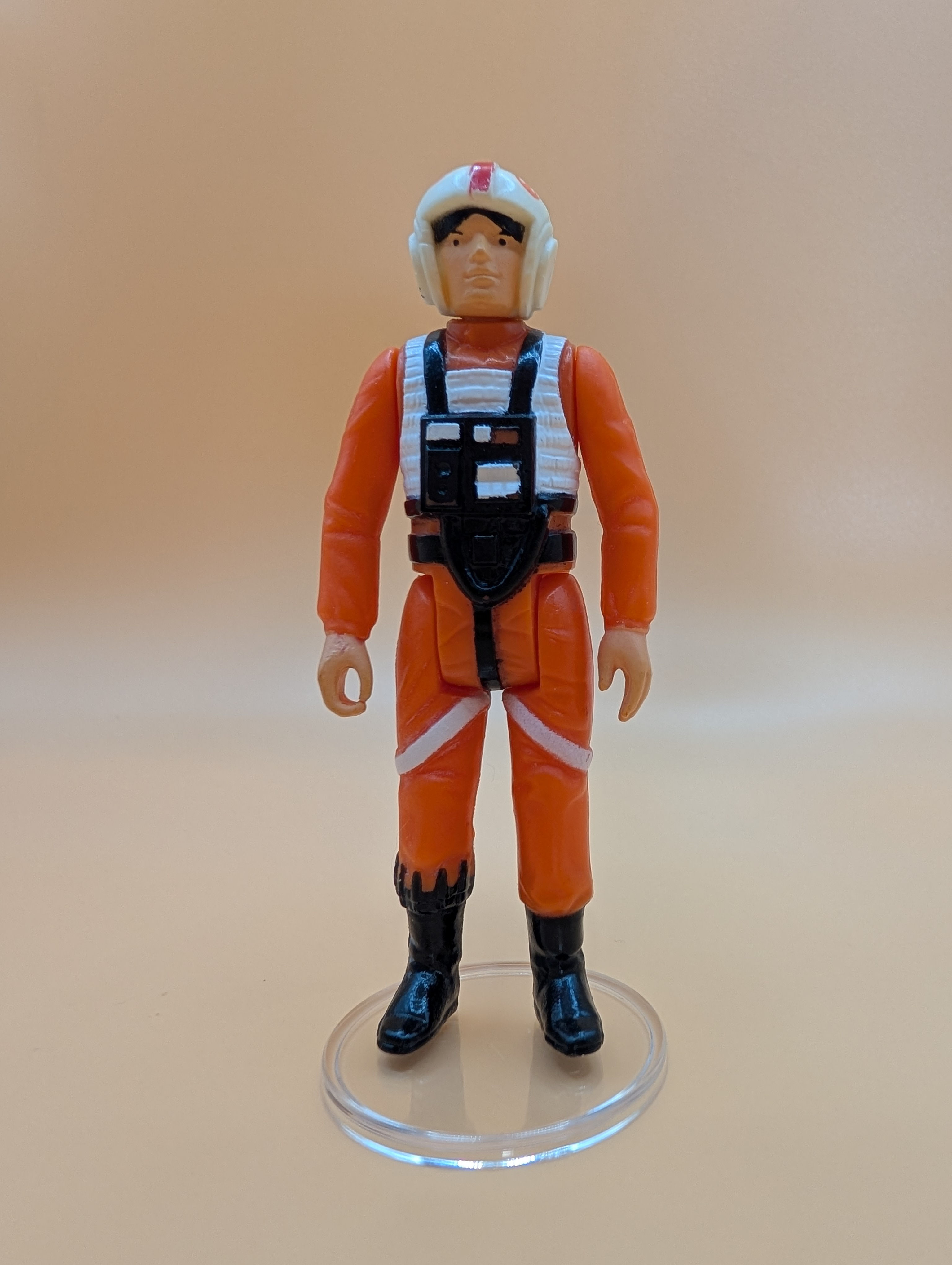 Vintage Star Wars Luke Skywalker X-Wing Pilot Figure 1978 China Raised Bar