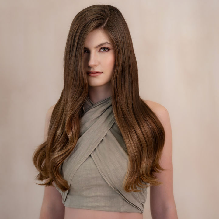 Model with lovely hair 