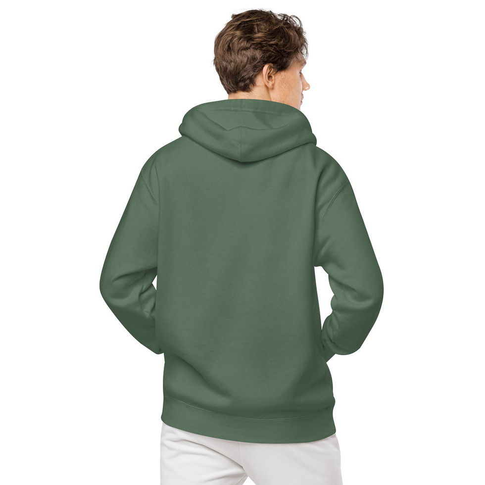 Thumbnail: C.C. Unisex pigment dyed embroidered hoodie