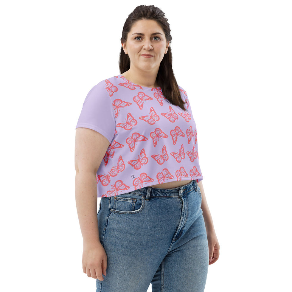Thumbnail: C.C. Butterfly Crop Tee
