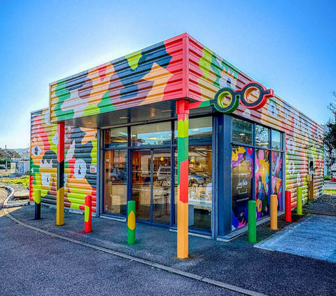 fresque murale artistique pour entreprise