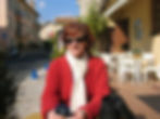 Pamela Land enjoying the sunshine in the South of France