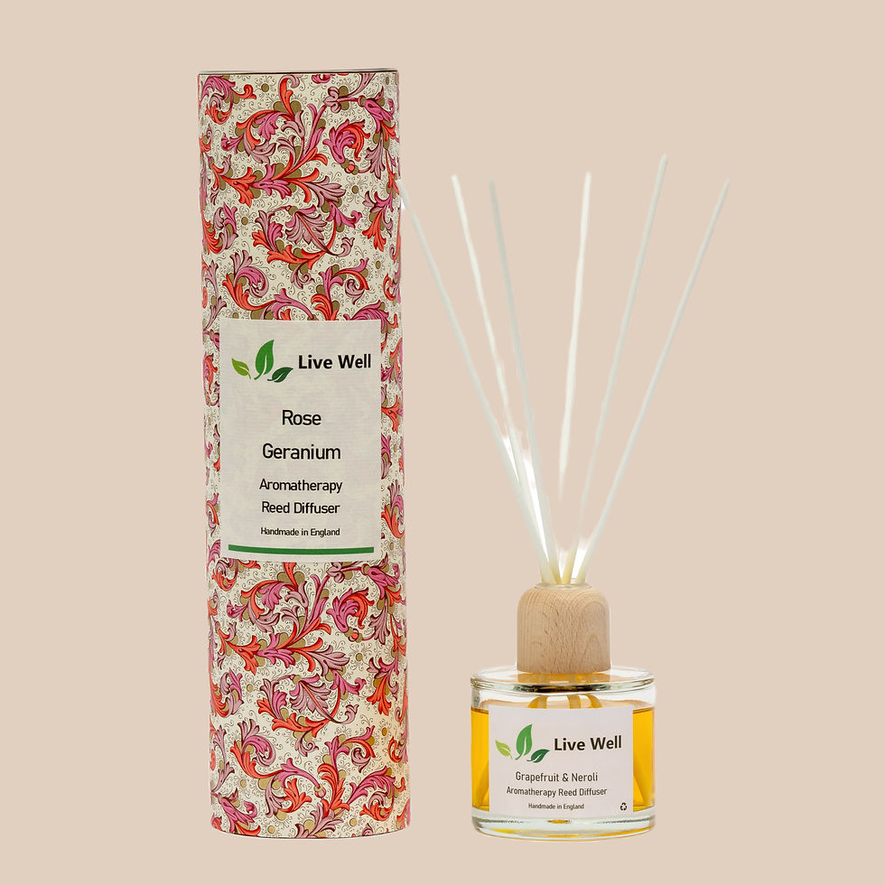 Rose Geranium - Aromatherapy Essential Oil Reed Diffuser
