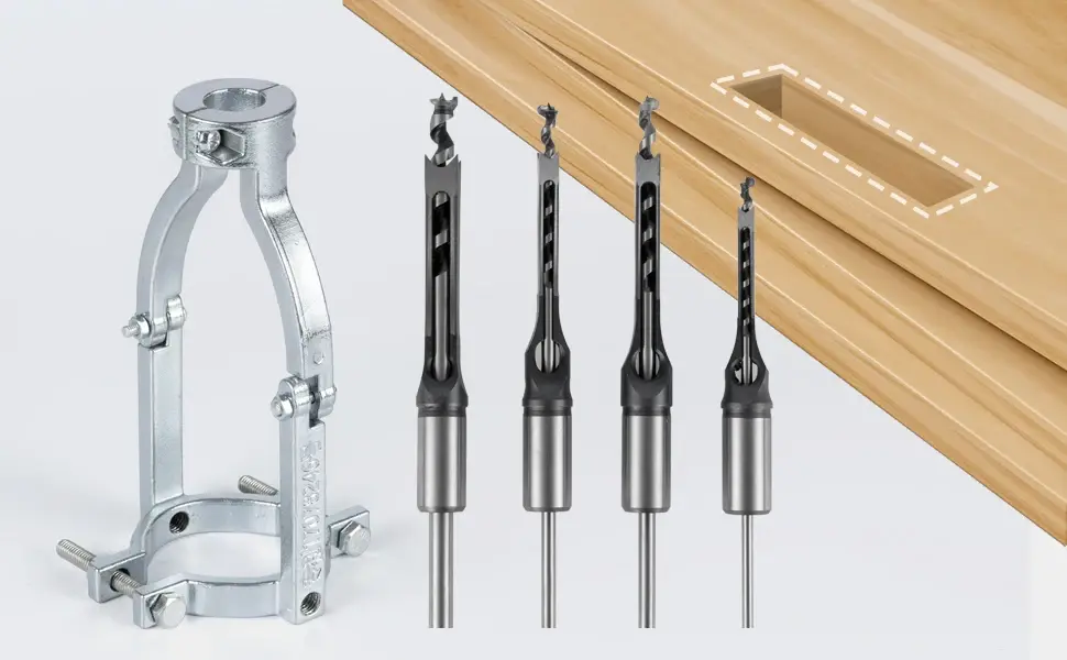 Miniatura: Adaptador para bruca que faz furo quadrado. - KIT