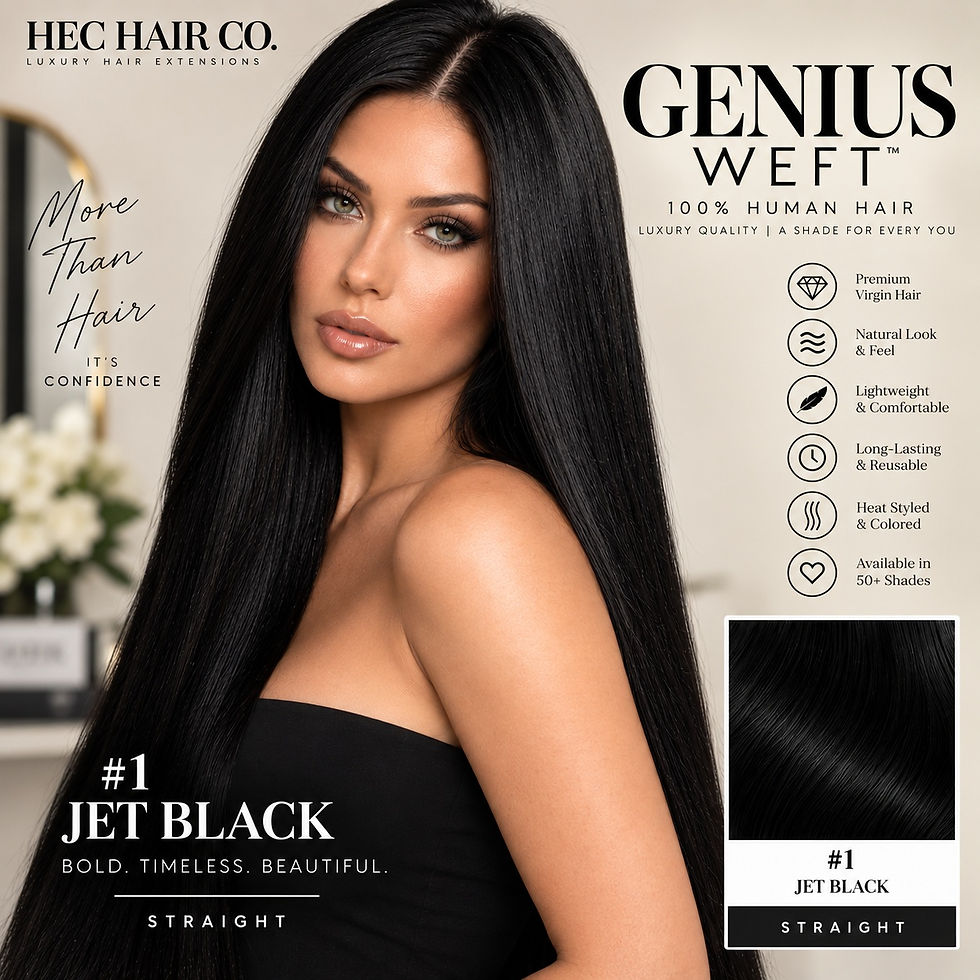 HEC Hair #1 Jet Black Straight