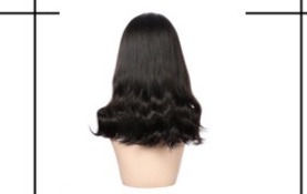 Thumbnail: HEC Hair Lace Wig — Straight Raw Hair — 16"