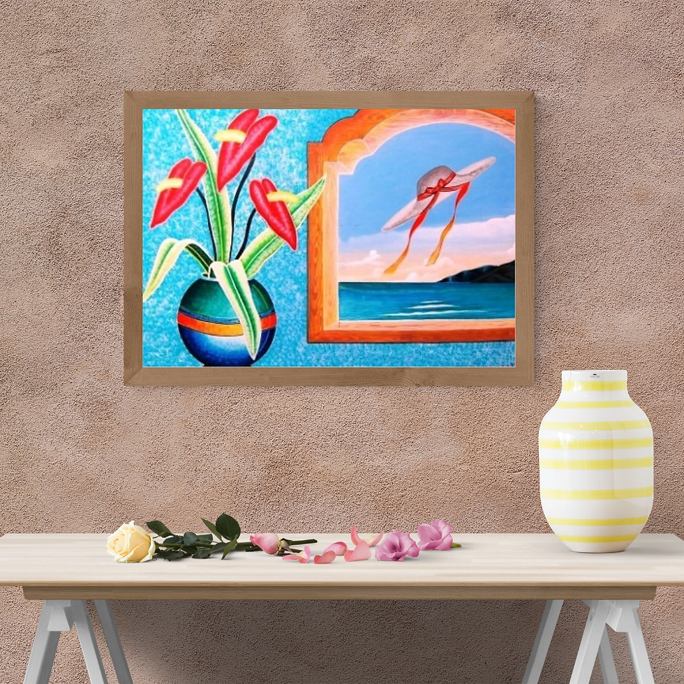 Hat in the Wind – J.F. Casimir – Original Art – 35x29 in