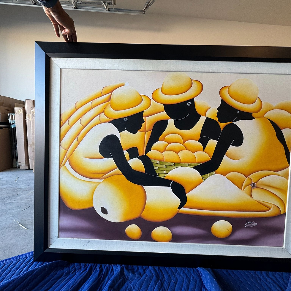 Thumbnail: Marketplace – J. Normil – Original Acrylic on Canvas – 48x38 in