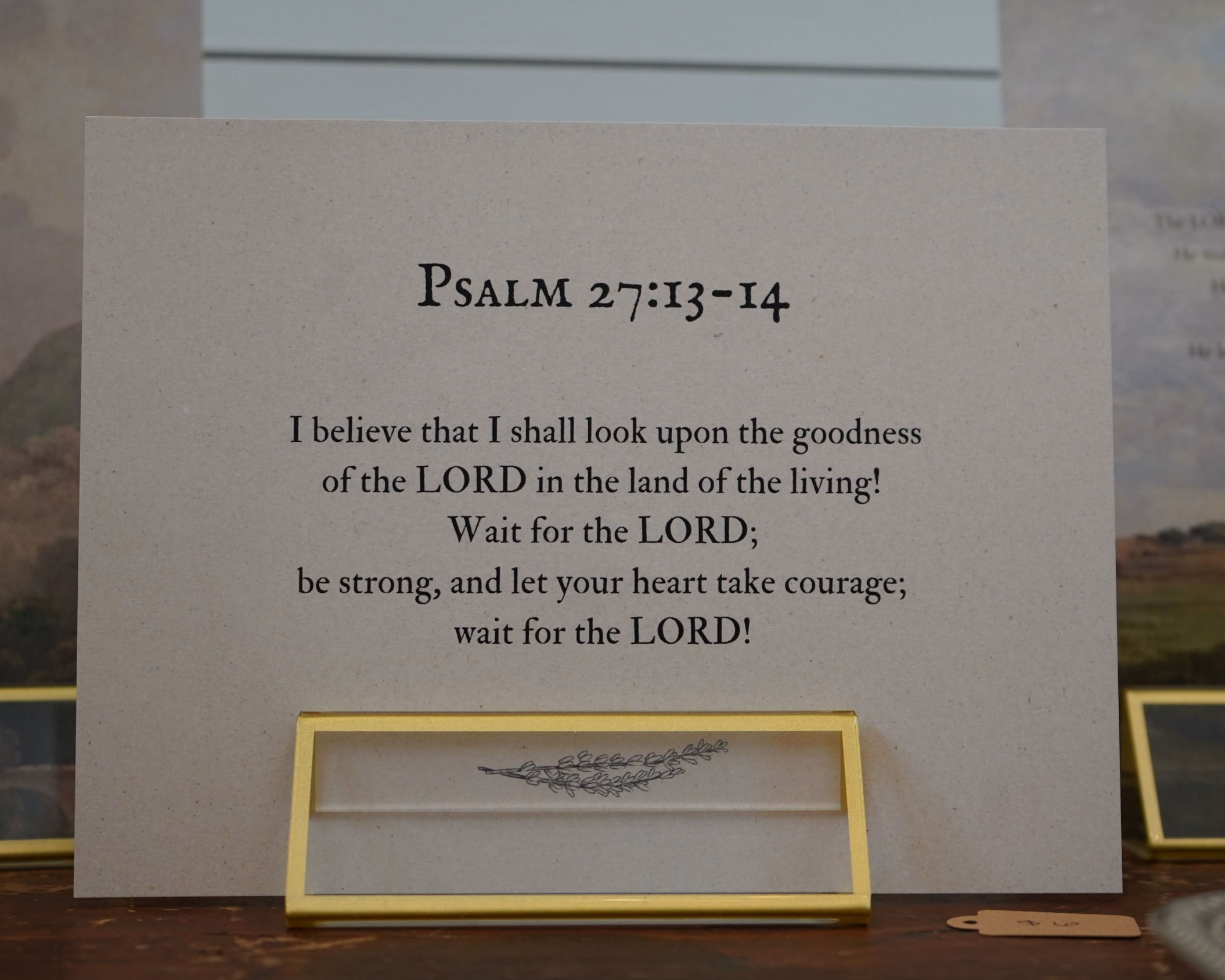 Psalm 27 Print