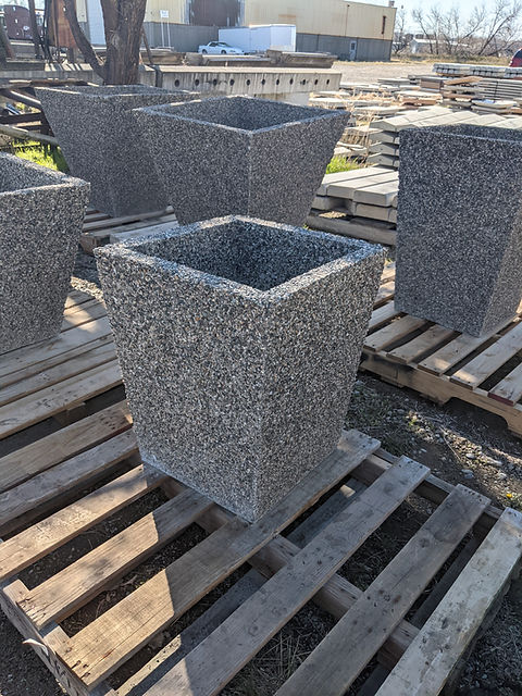 Exposed Aggregate Planter (narrow) | LockwoodPrecast