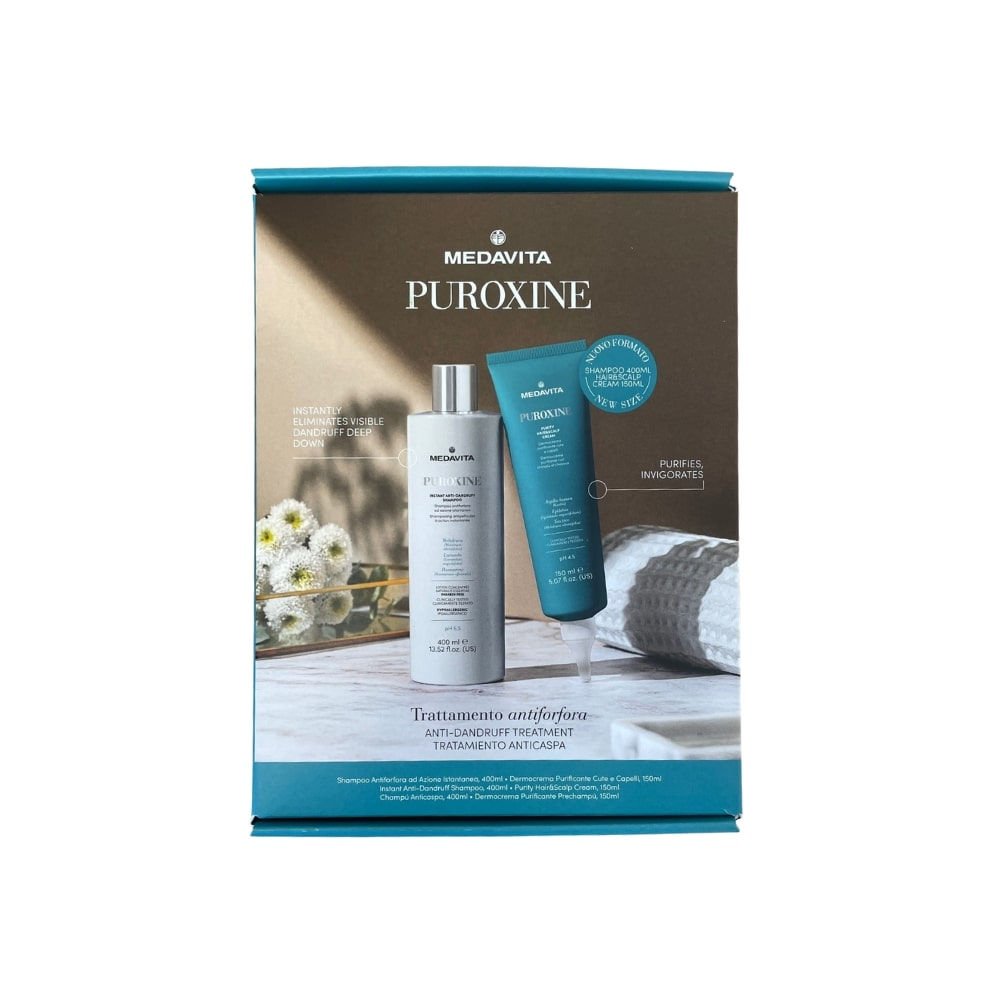Medavita. Coffret Duo Puroxine - Routine Anti-Pelliculaire