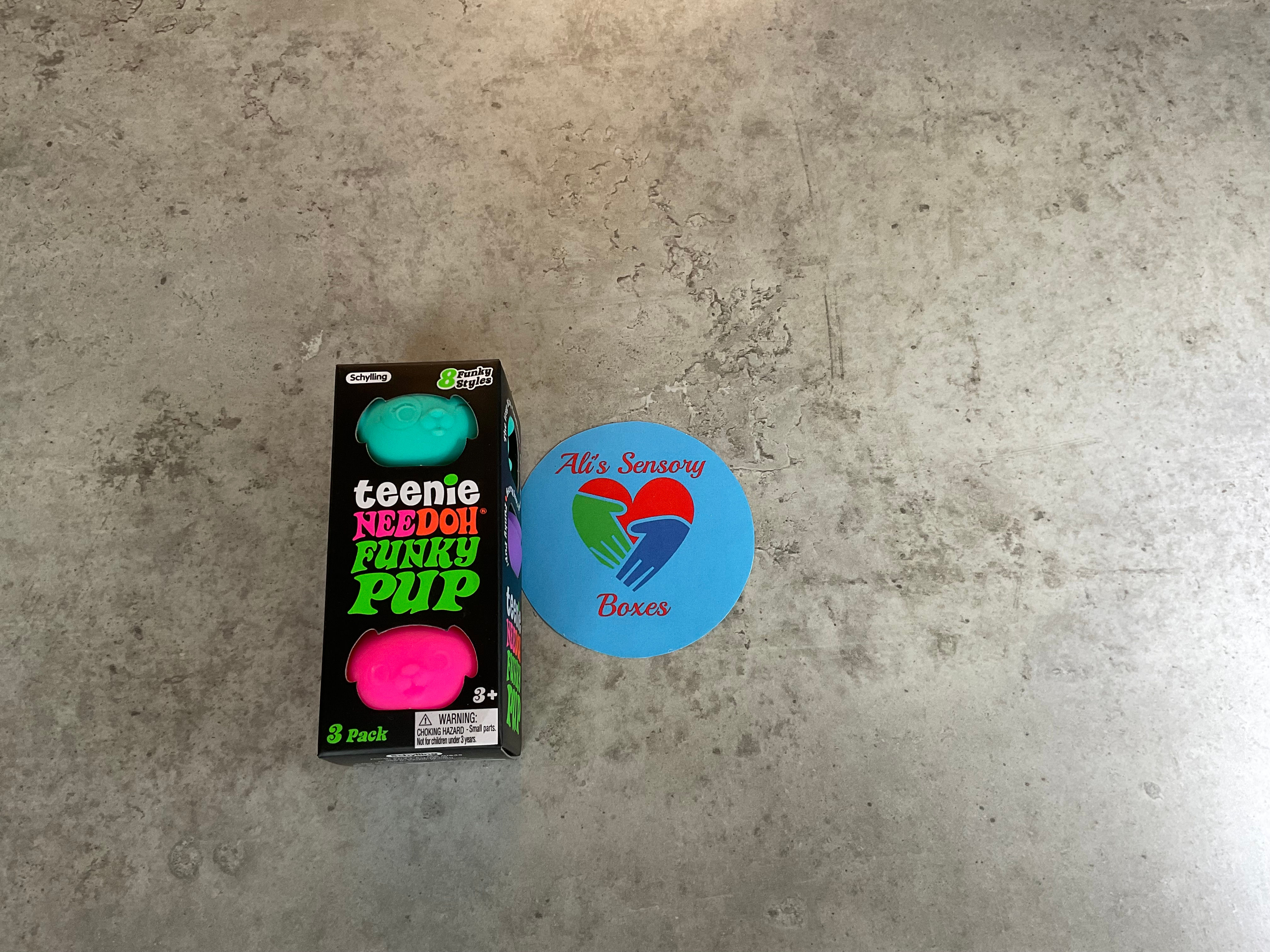 Teenie Needoh Funky Pup Pack of 3