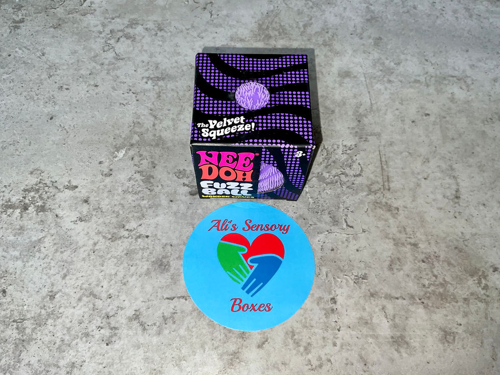 Thumbnail: NeeDoh Fuzz Ball Wonder Waves sensory squish fidget