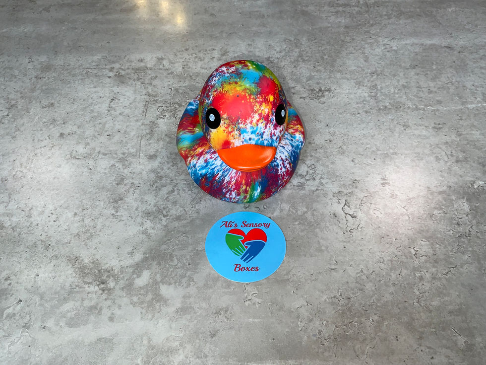 Thumbnail: Large Tie Dye Rubber Duck