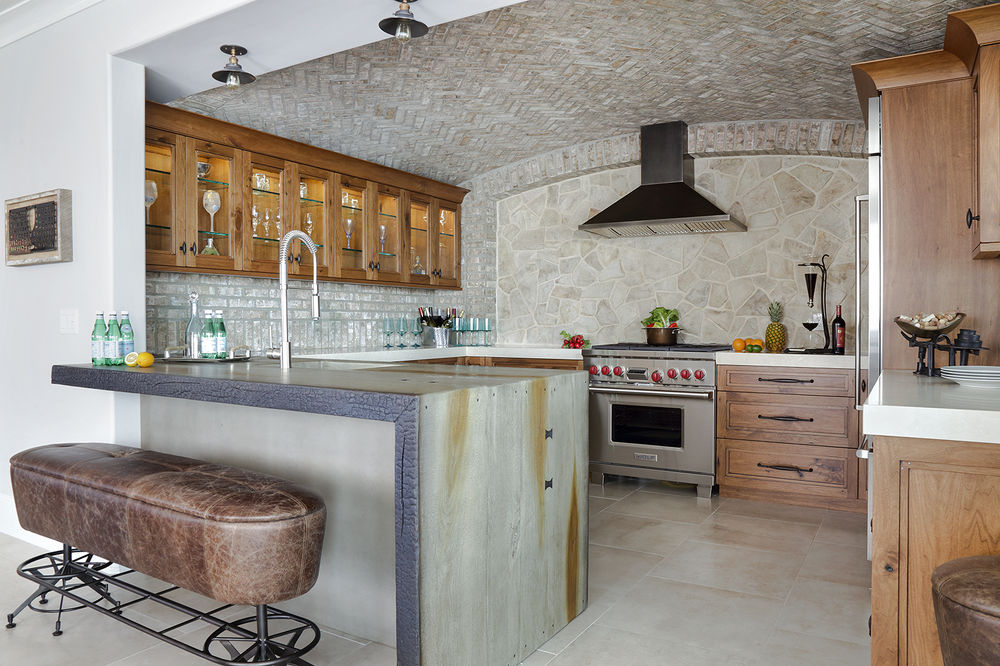 Unique Stone Kitchen Design
