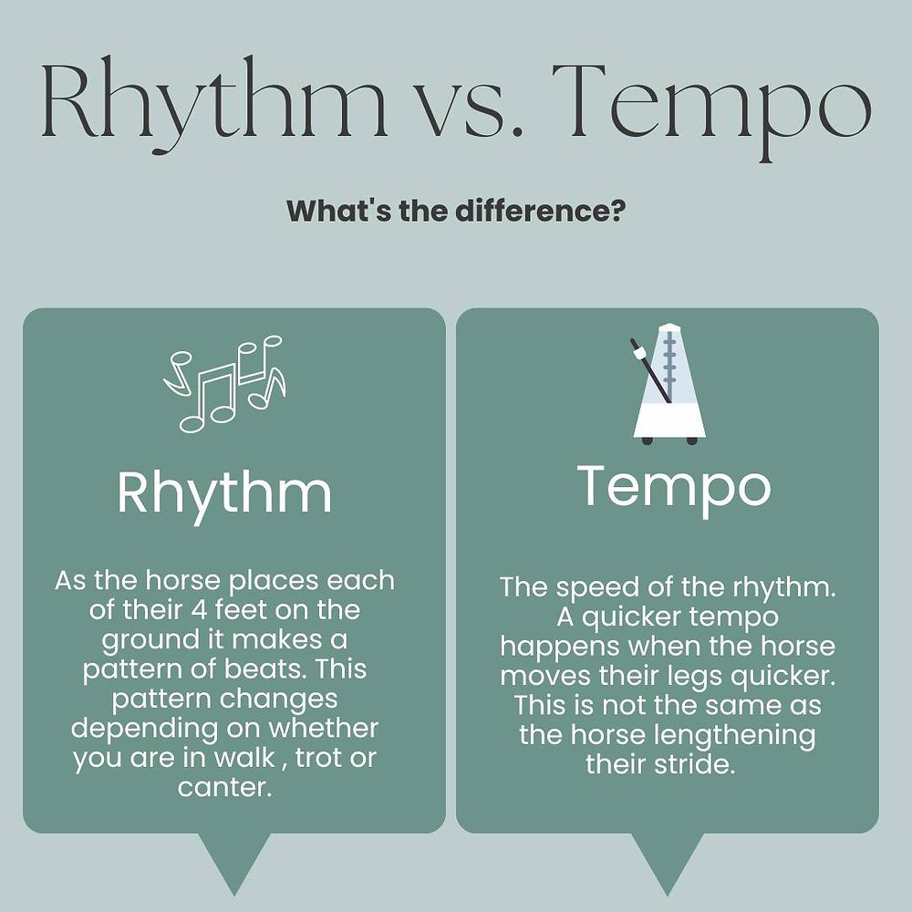 What is the difference between rhythm and tempo?