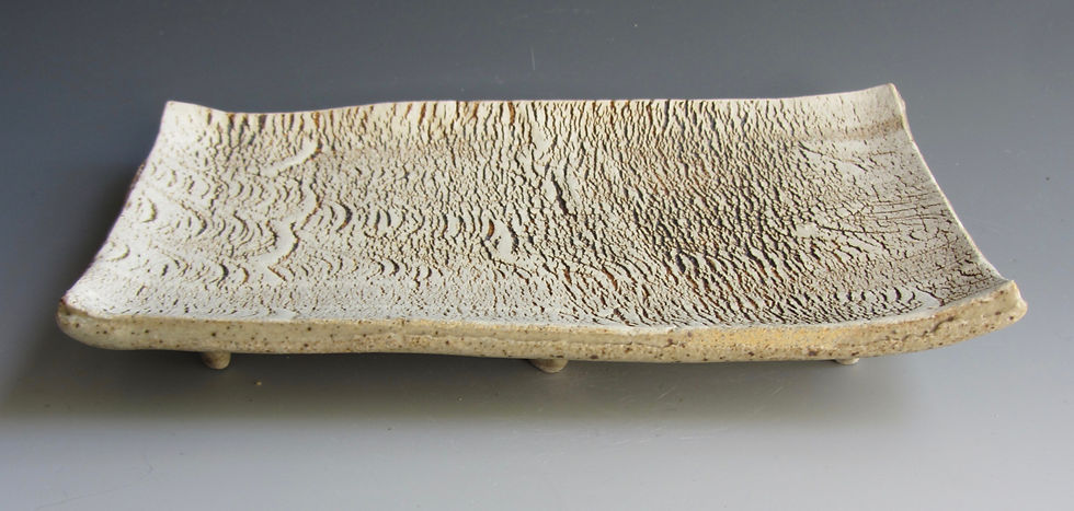 Stoneware Cracker Plate