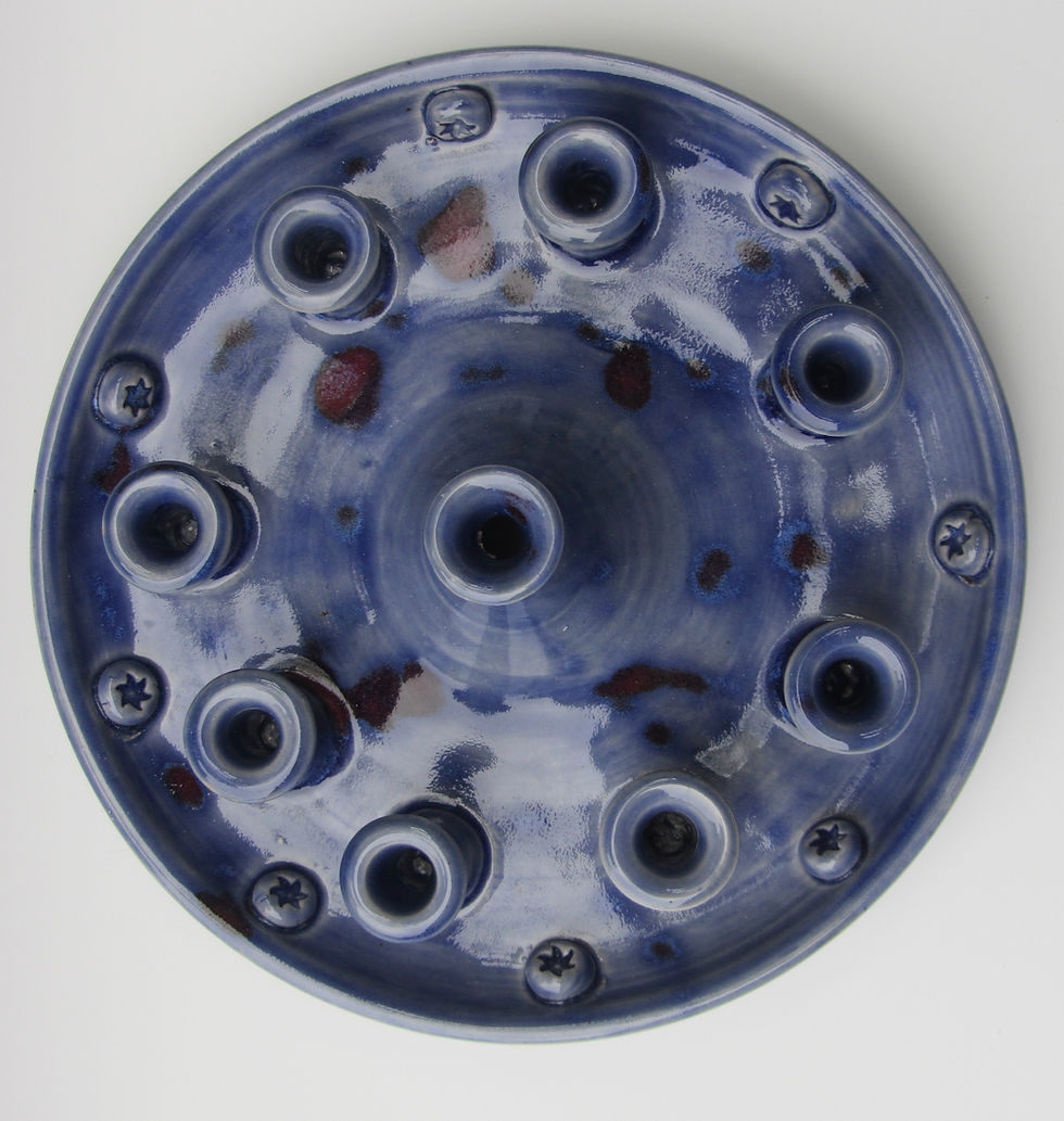Thumbnail: Stoneware Hanukkah Menorah