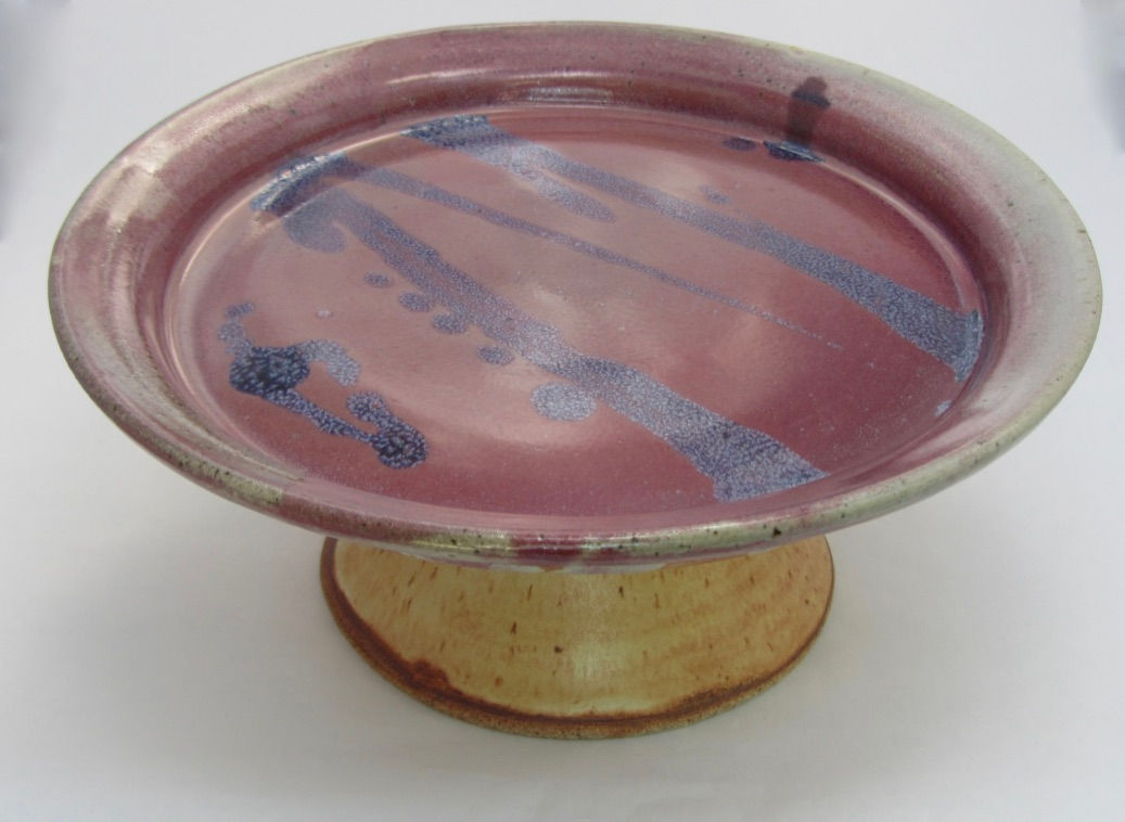 Stoneware Pedestal Plate