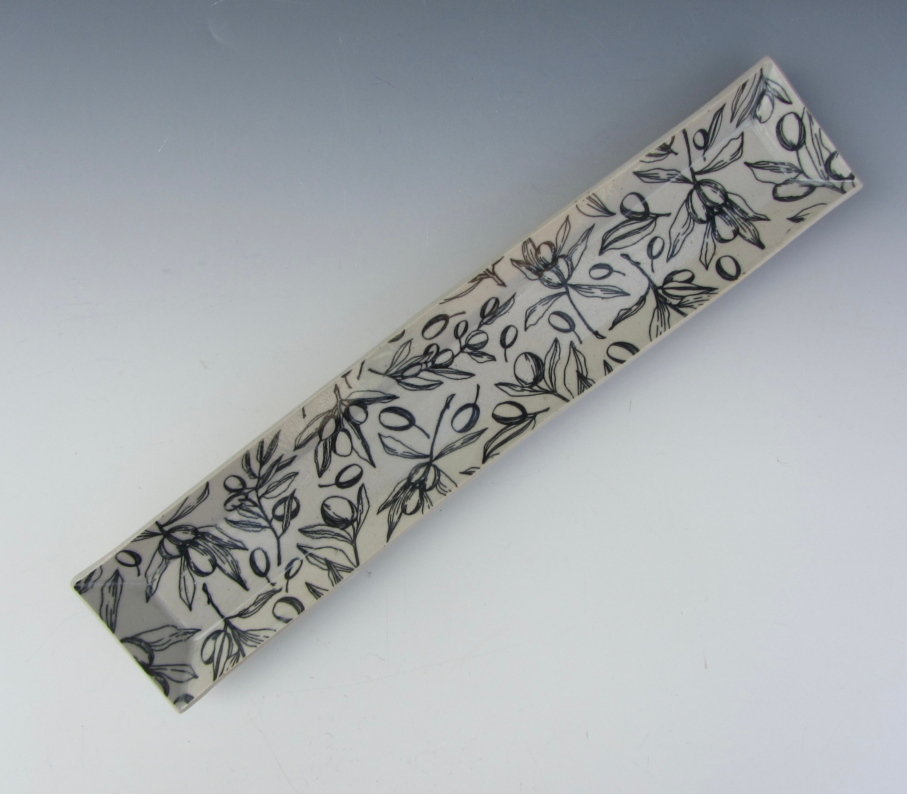 Stoneware Olive Dish