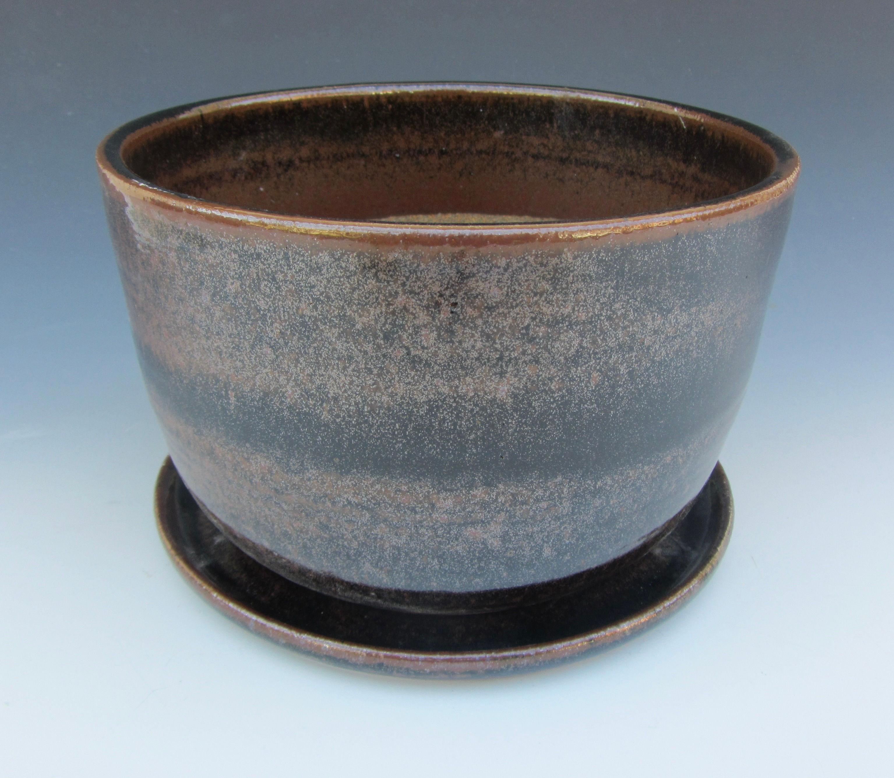 Stoneware Planter with Saucer