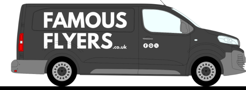 Famous Flyers Leaflet Distribution van