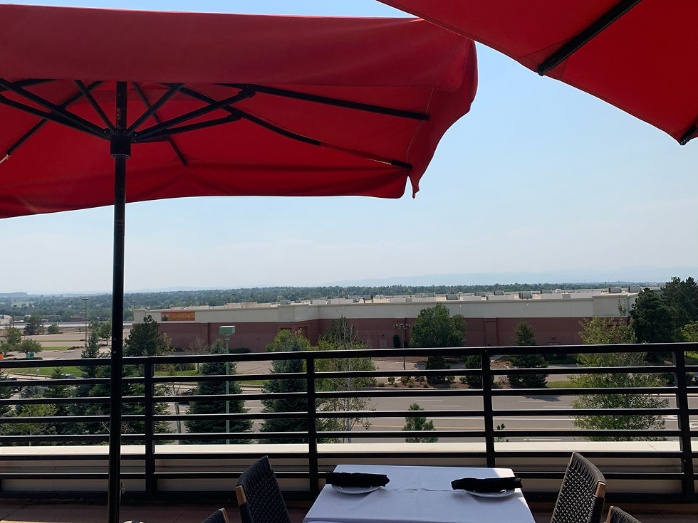 The gorgeous Fogo de Chao patio