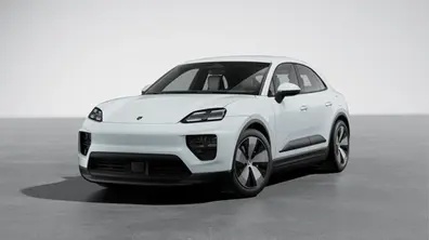 Porsche weiss von seitlich vorne