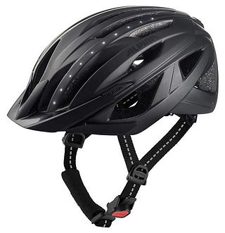 schwarzer Fahrradhelm