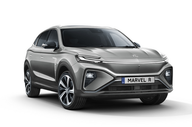 MG e-Auto in grau