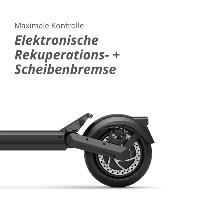 schwarzer e-ScooterHinterrad Scheibenbremse