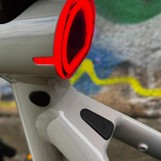 Fahrrad Detailaufnahme: Rücklichet