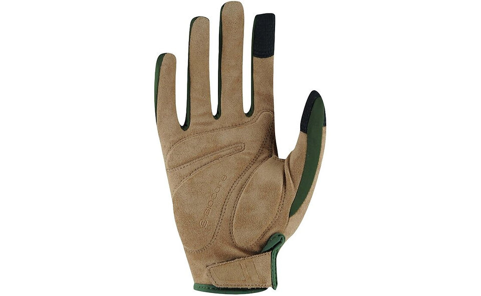 Handschuh mit hellbrauner Innenfläche