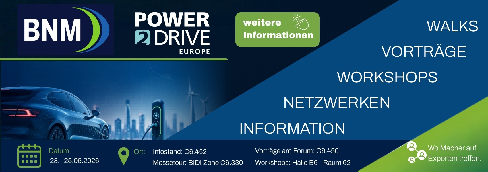 banner Power2Drive mit Informationen