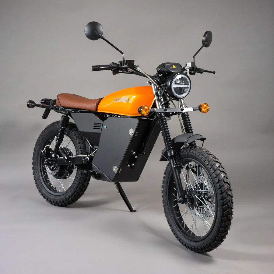 orangenes Motorrad