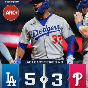 Dodgers steal game 1 at Citizens Bank Park, Phillies can't close home field