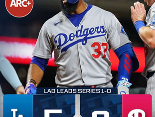 Dodgers steal game 1 at Citizens Bank Park, Phillies can't close home field