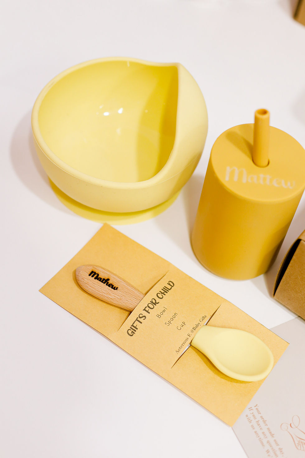 Thumbnail: 矽膠學習飲水杯 餐飲套組禮物盒