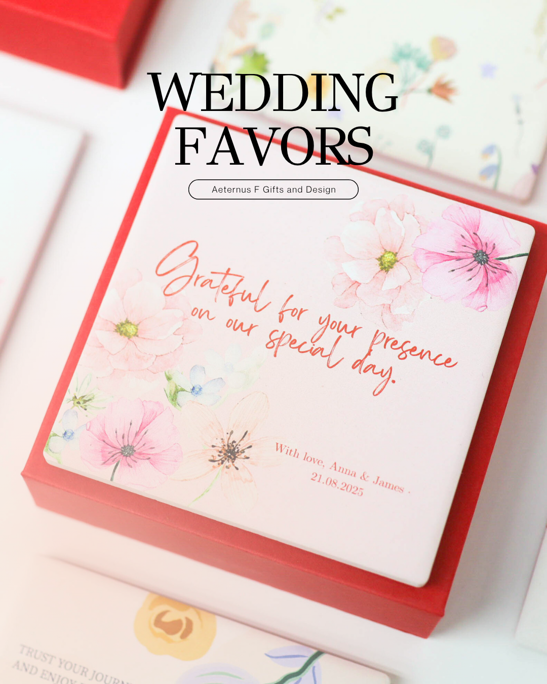 個性化訂製陶瓷杯墊｜澳門婚宴回禮