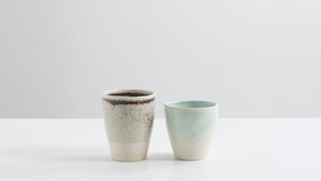 two empty ceramics