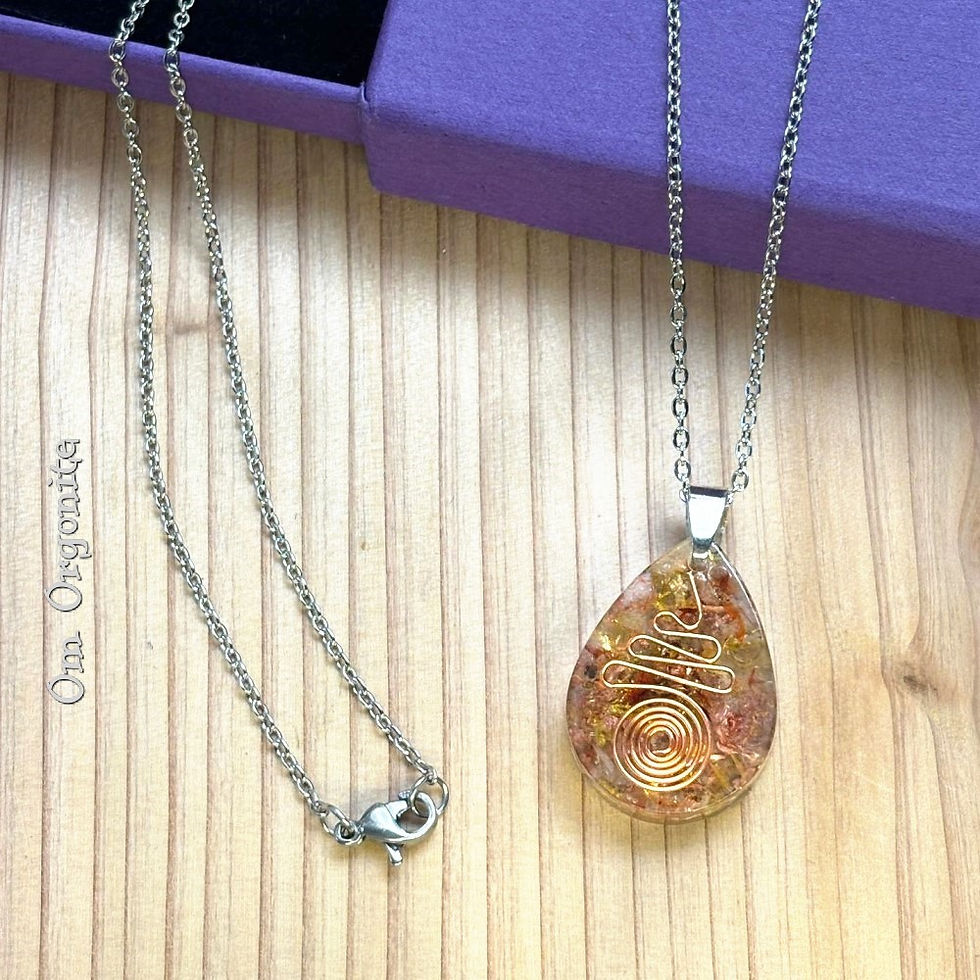 Thumbnail: Copper Spiral Orgonite Pendant