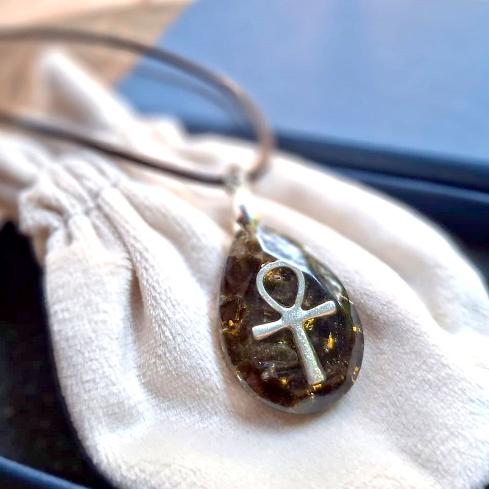 Thumbnail: Ankh Orgonite Necklace