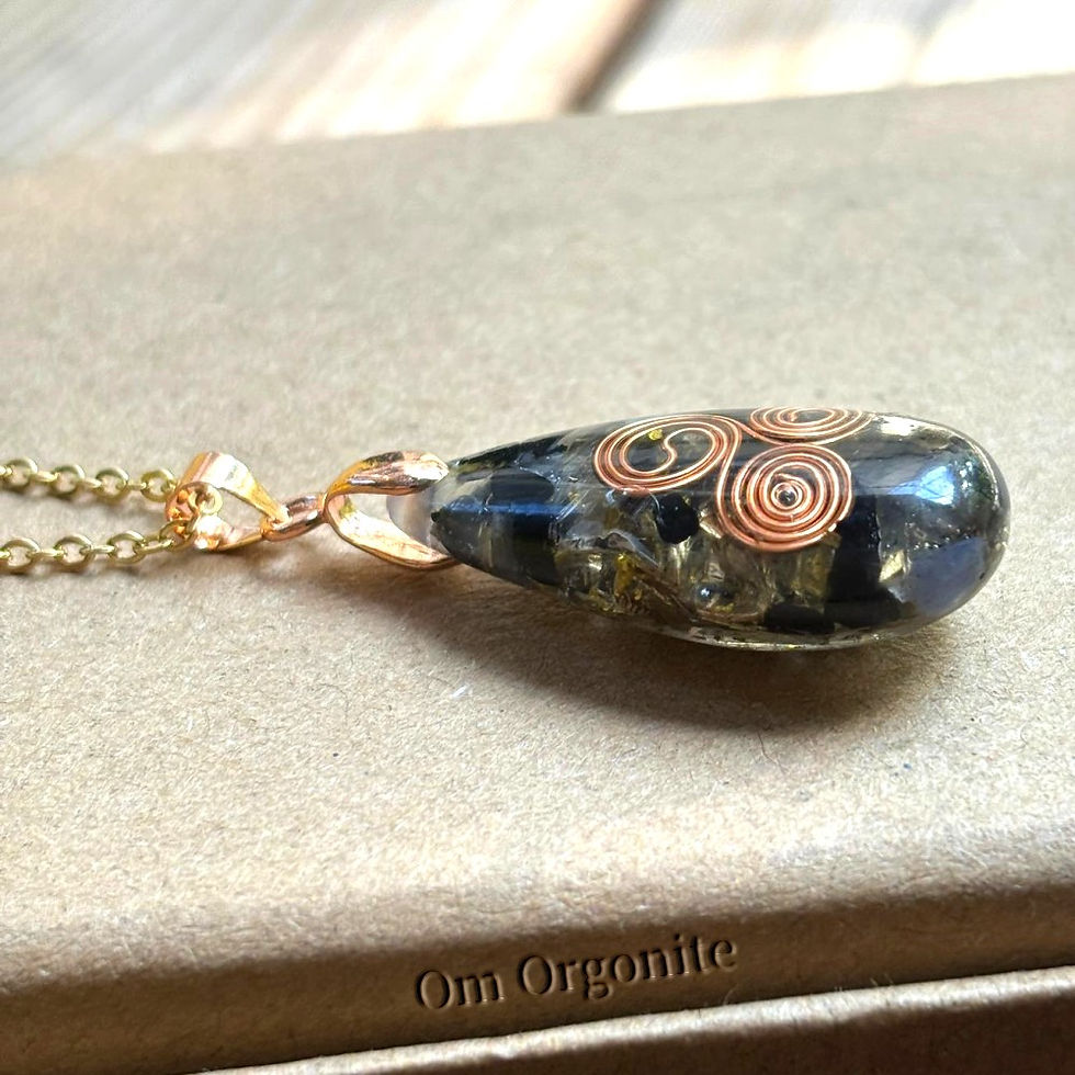 Thumbnail: Triskelion Copper Spiral Pendant