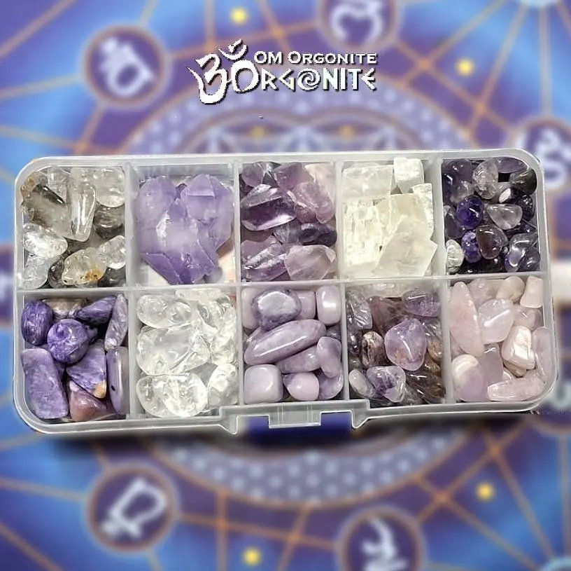 Thumbnail: Crown Chakra Crystals Set