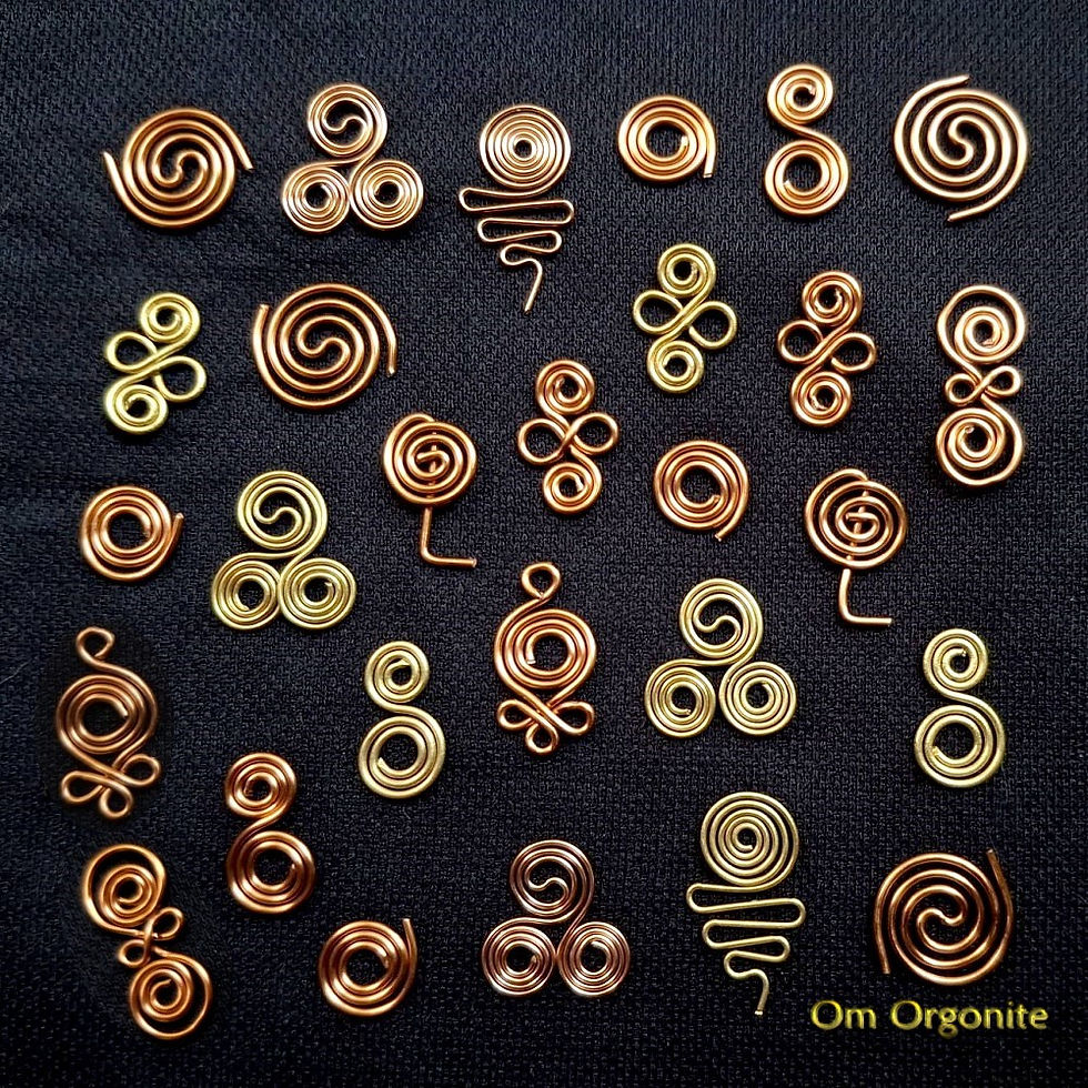Thumbnail: Set of 28 pieces Copper Spirals (Small)