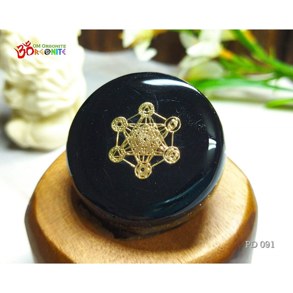 Thumbnail: Silvery Tree of Life Orgone Pocket Harmonizer