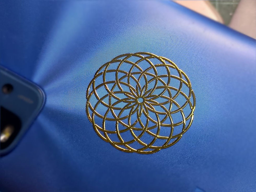 Thumbnail: 2-15cm Seed of Life Torus Metal Stickers