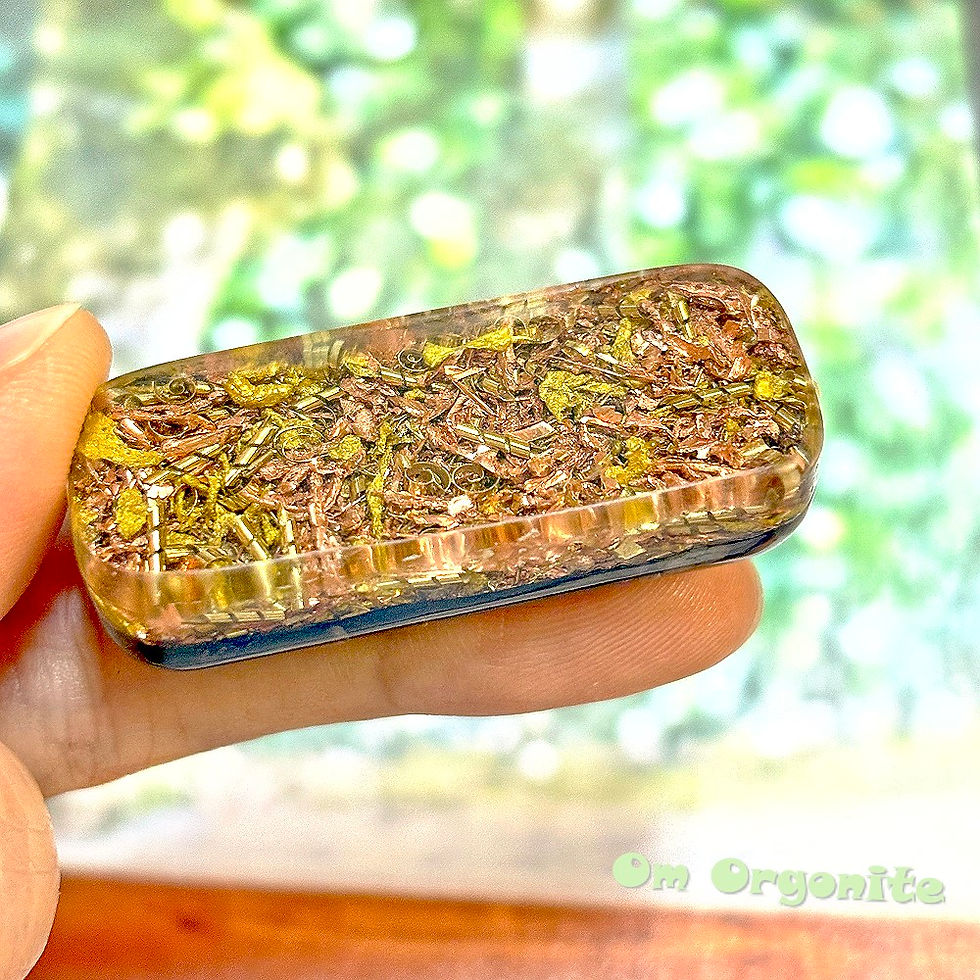 Thumbnail: Owl Energy Orgone Puck with Snowflake Obsidian