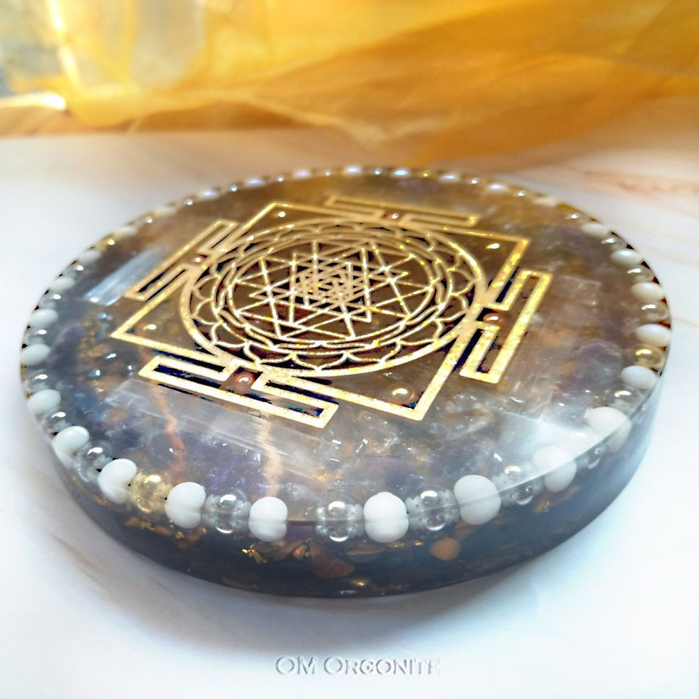 Thumbnail: Sri Yantra Orgonite Charging Plate